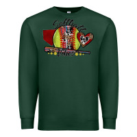 Sports Green softball vibes Premium Sweatshirt - SublimationCraftShop