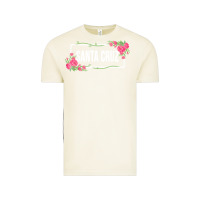 Vintage Arctic santa c.r.u.z cali  floral hibiscus flower Vintage Tee - artisFamous