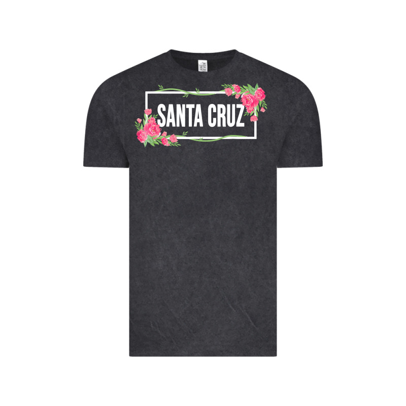Santa C.r.u.z Cali  Floral Hibiscus Flower Vintage Tee by artisFamous | Teevron
