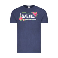 Vintage Denim santa c.r.u.z cali  floral hibiscus flower Vintage Tee - artisFamous