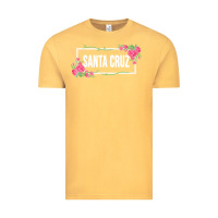 Vintage Mustard santa c.r.u.z cali  floral hibiscus flower Vintage Tee - artisFamous