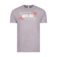 Vintage Zinc santa c.r.u.z cali  floral hibiscus flower Vintage Tee - artisFamous