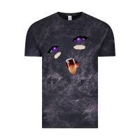 Cloud Black ahegao face girl Vintage Tee - artisFamous