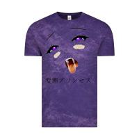 Cloud Purple ahegao face girl Vintage Tee - artisFamous