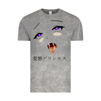 Cloud Rock ahegao face girl Vintage Tee - artisFamous