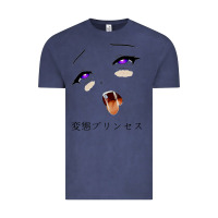 Vintage Denim ahegao face girl Vintage Tee - artisFamous
