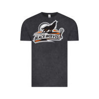 Vintage Black new england black wolves Vintage Tee - artisFamous