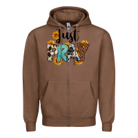 Chestnut Just Pray Zipper Hoodie - FaDigitalArtStudio