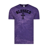 Cloud Purple blessed christian christianity Vintage Tee - artisFamous