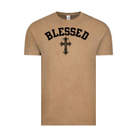 Vintage Coffee blessed christian christianity Vintage Tee - artisFamous