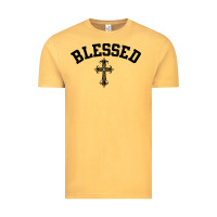 Vintage Mustard blessed christian christianity Vintage Tee - artisFamous