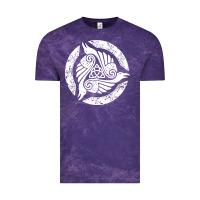 Cloud Purple celtic trinity knot crow spiritual mandala Vintage Tee - artisFamous