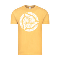 Vintage Mustard celtic trinity knot crow spiritual mandala Vintage Tee - artisFamous