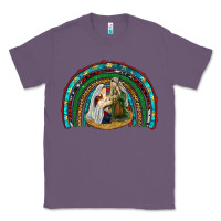 Lavender holy family rainbow Classic Tee - RanaPortraitStore