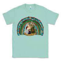 Seafoam holy family rainbow Classic Tee - RanaPortraitStore