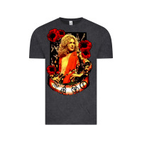 Vintage Black vintage image robert plant Vintage Tee - artisFamous