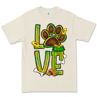 Bone Tie dye St. Patrick's Day love dog paw Premium Tee - BundleAndBundleShop