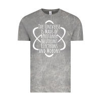 Cloud Rock funny science geek universe is made of morons white Vintage Tee - artisFamous