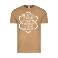 Vintage Camel funny science geek universe is made of morons white Vintage Tee - artisFamous