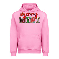 Fuchsia Pink christmas merry mini Urban Hoodie - BarkalooDesign