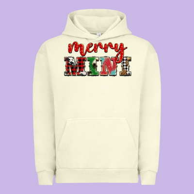Christmas Merry Mini Urban Hoodie Designed By Barkaloodesign