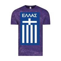 Cloud Purple greece national football Vintage Tee - artisFamous