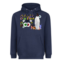 Navy Bows and Boos Y'all Heavyweight Hoodie - CowhideDigitalArt