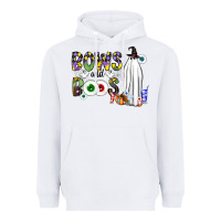 White Bows and Boos Y'all Heavyweight Hoodie - CowhideDigitalArt