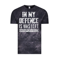 Cloud Black in my defence i was left unsupervised Vintage Tee - artisFamous