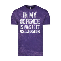 Cloud Purple in my defence i was left unsupervised Vintage Tee - artisFamous