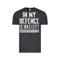 Vintage Black in my defence i was left unsupervised Vintage Tee - artisFamous