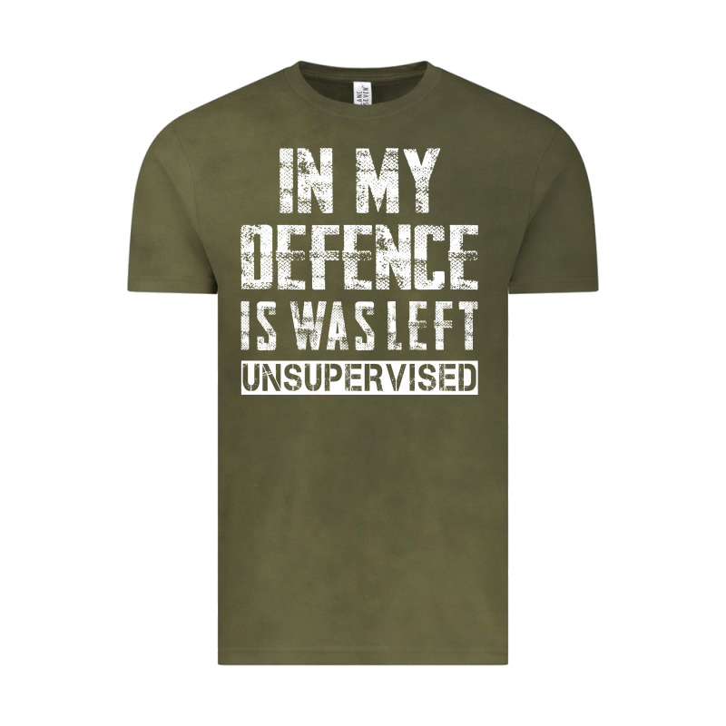 In My Defence I Was Left Unsupervised Vintage Tee by artisFamous | Teevron
