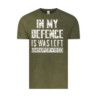Vintage Olive in my defence i was left unsupervised Vintage Tee - artisFamous