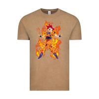 Vintage Coffee goku super sayan Vintage Tee - artisFamous