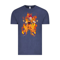Vintage Denim goku super sayan Vintage Tee - artisFamous