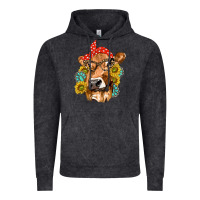 Vintage Black Western Cow with Sunflowers and Gemstone Vintage Hoodie - texasbilliewilder