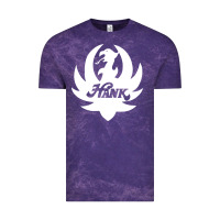 Cloud Purple white and black hank art Vintage Tee - artisFamous