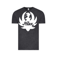 White And Black Hank Art Vintage Tee | Teevron