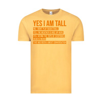 Vintage Mustard yes i am tall Vintage Tee - artisFamous