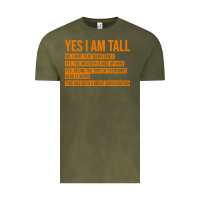 Vintage Olive yes i am tall Vintage Tee - artisFamous