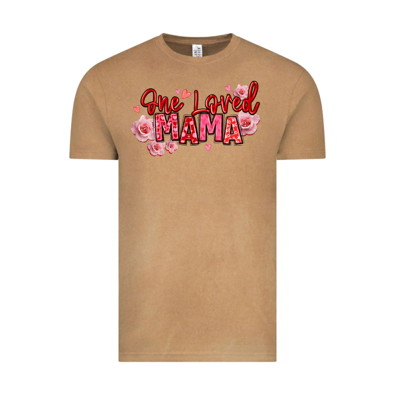One Loved Mama Valentine's Day Vintage Tee by texasbilliewilder | Teevron