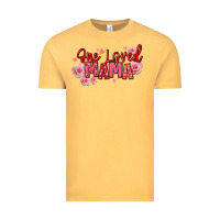 Vintage Mustard one loved mama valentine's day Vintage Tee - texasbilliewilder