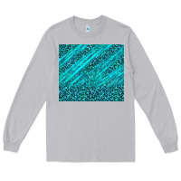 Moon Dust blue glitter with leopard pattern Long Sleeve Tee - TumblerDesignByShophia