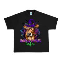 Black Hocus Pocus Heifer with Cow and Halloween Urban Heavy Tee - texasbilliewilder