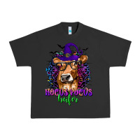 Pigment Black Hocus Pocus Heifer with Cow and Halloween Urban Heavy Tee - texasbilliewilder