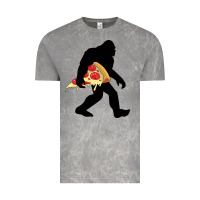 Bigfoot Carrying Pizza Vintage Tee | Teevron