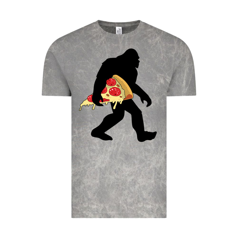 Bigfoot Carrying Pizza Vintage Tee by artisFamous | Teevron