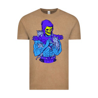 Vintage Coffee skeletor's cat premium scoop csic las Vintage Tee - artisFamous
