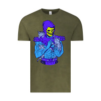 Vintage Olive skeletor's cat premium scoop csic las Vintage Tee - artisFamous