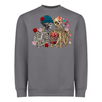 Storm Skeleton couple Valentine's Day Heavyweight Sweatshirt - FaDigitalArtStudio